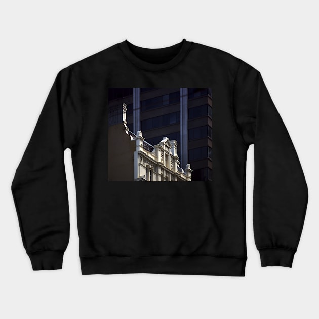 Buildings, Collins Street, Melbourne Crewneck Sweatshirt by rozmcq